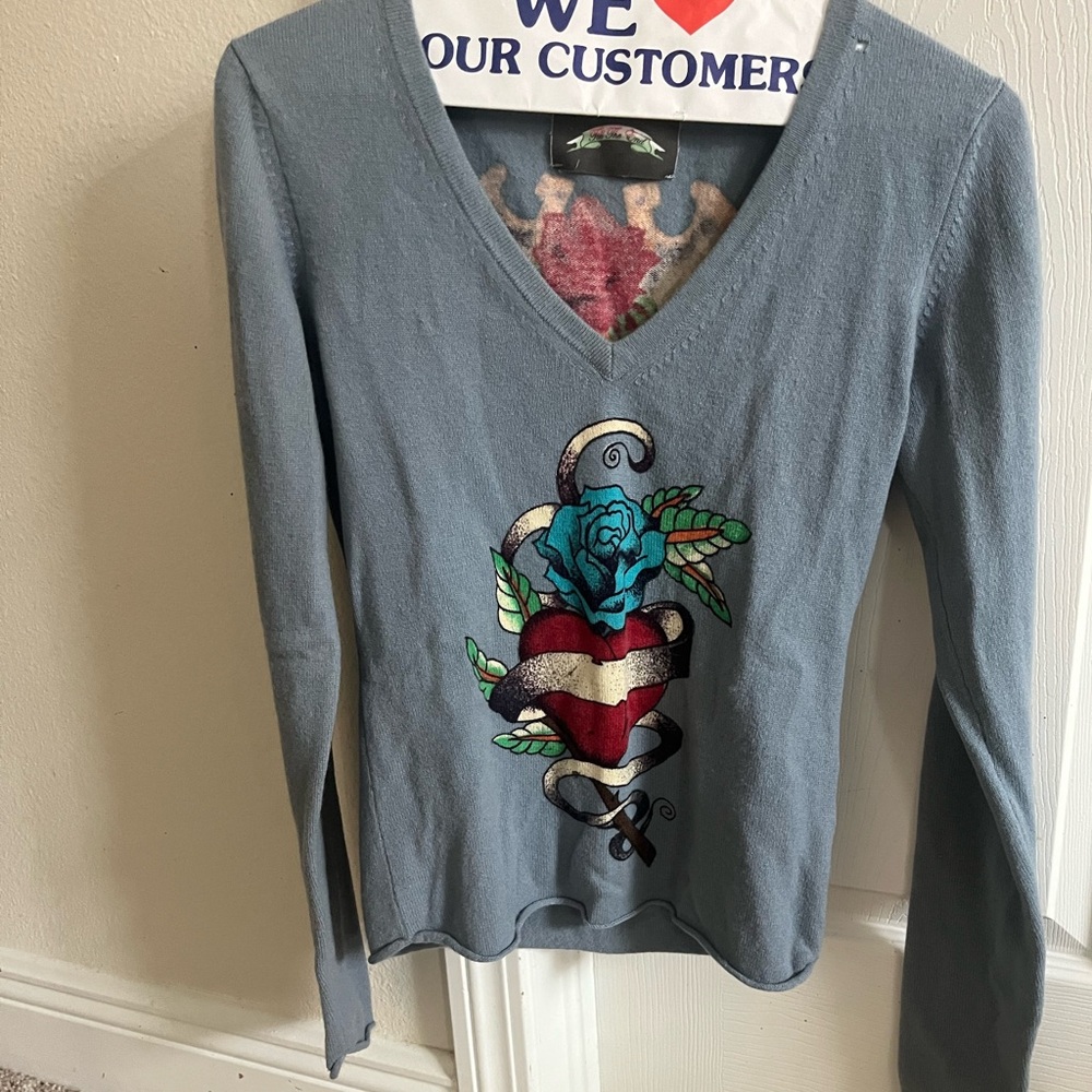'Til the end 100% cashmere sweater vintage VTG rare size XS extra small Y2K Rare